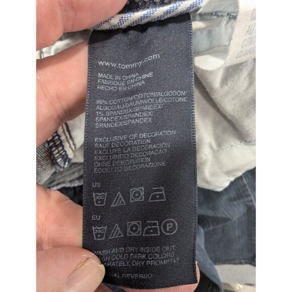 Tommy Hilfiger Jeans Womens Size 10 Blue Classic Bootcut American Hope Whiskers - Picture 15 of 16